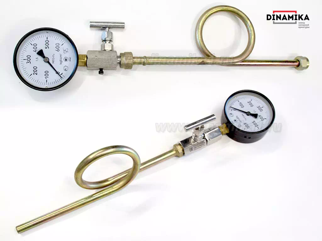 Конструкция отбора давления с игольчатым клапаном